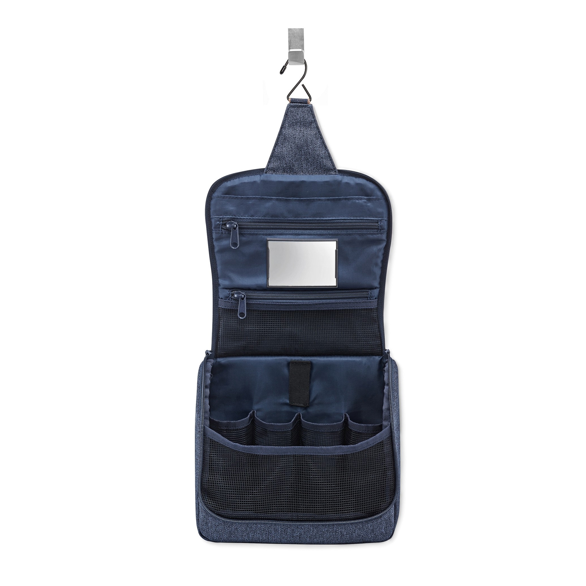 reisenthel - toiletbag - herringbone dark blue