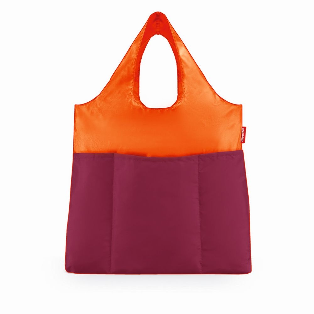 reisenthel - mini maxi shopper plus - orange/bordeaux