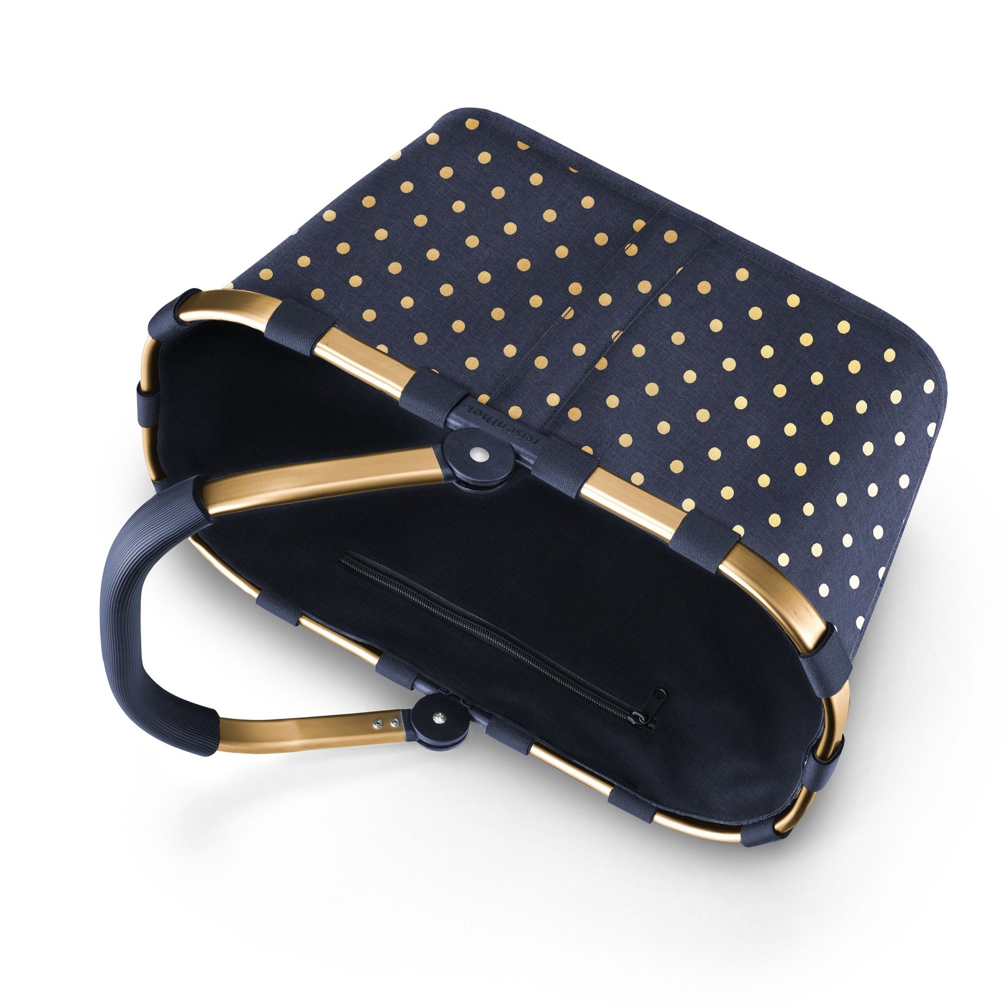 reisenthel - carrybag -  frame metallic dots blue