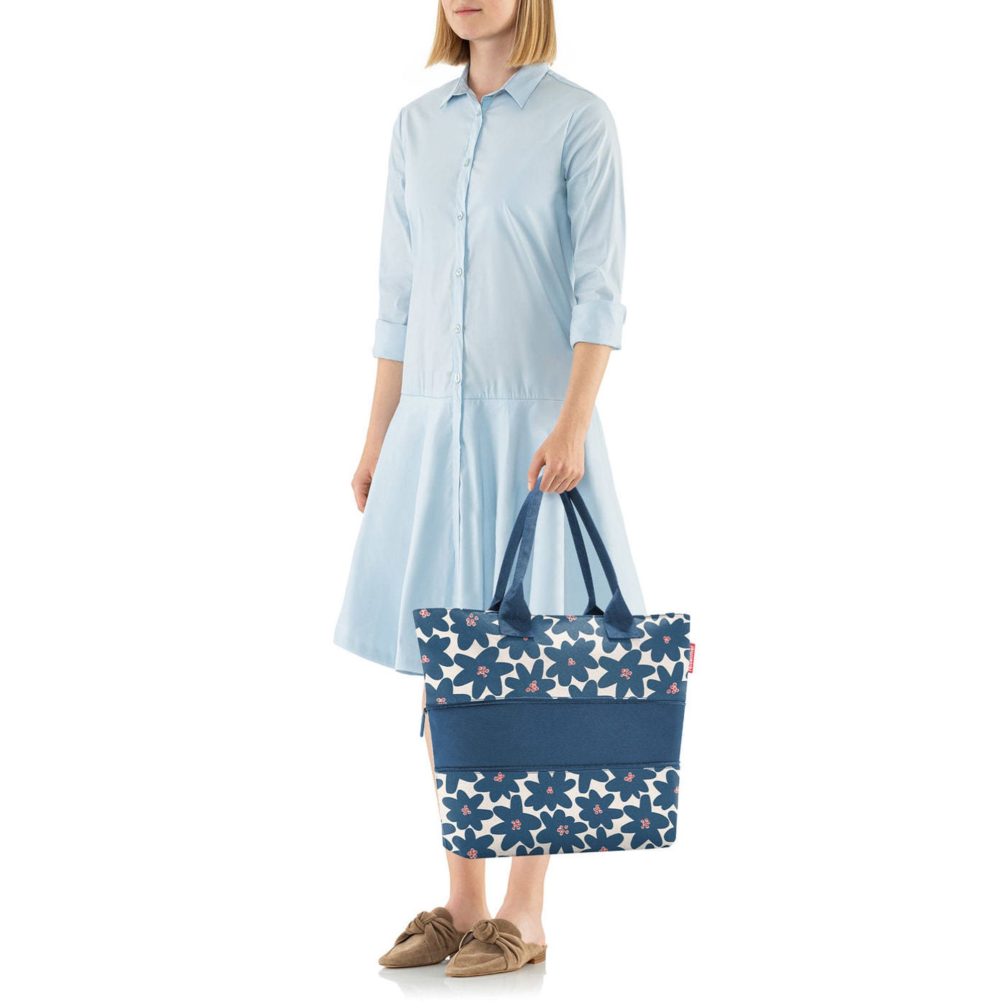 reisenthel - shopper e1 - daisy blue