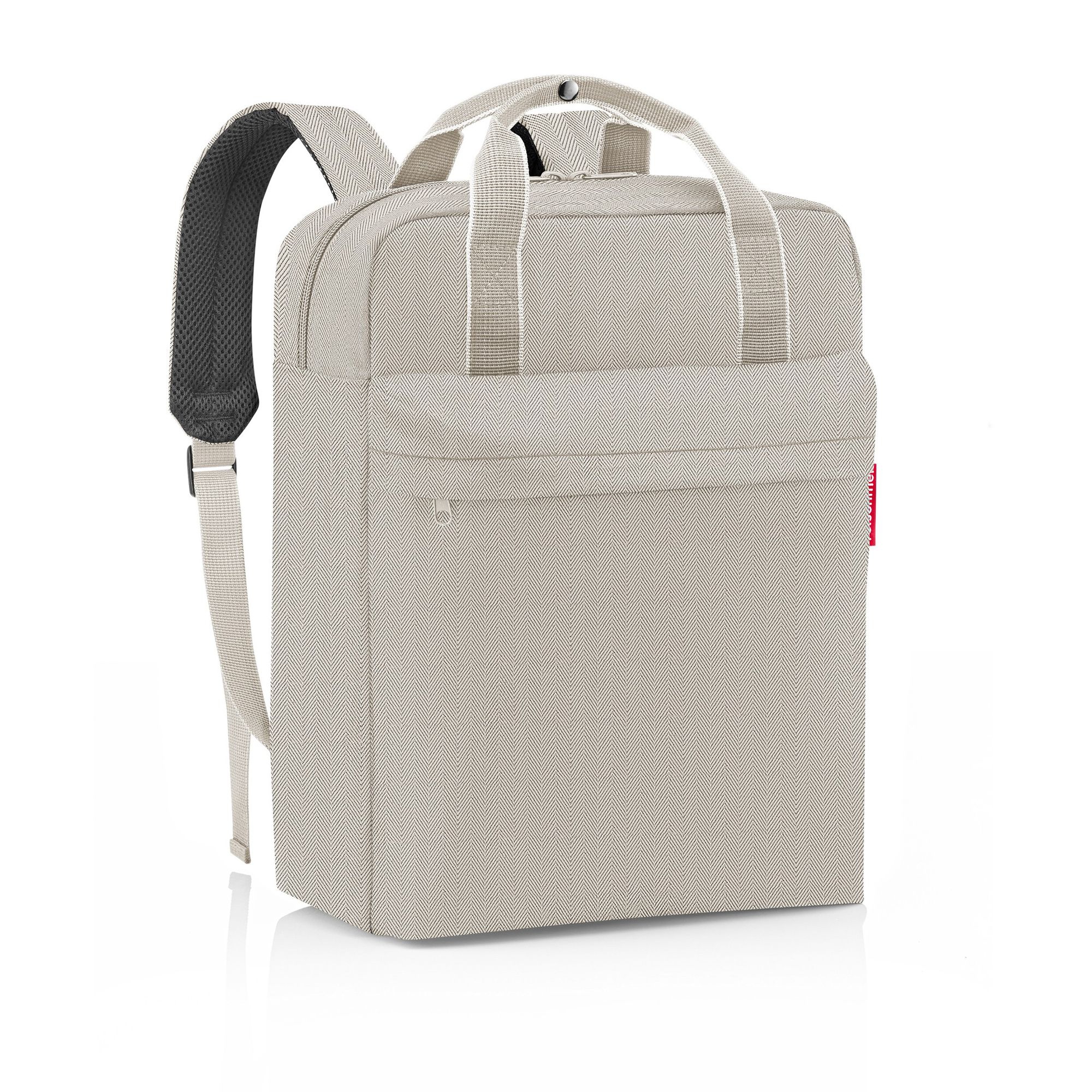 reisenthel - allday backpack m - herringbone sand