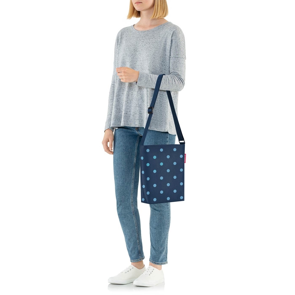 reisenthel - shoulderbag S - mixed dots blue