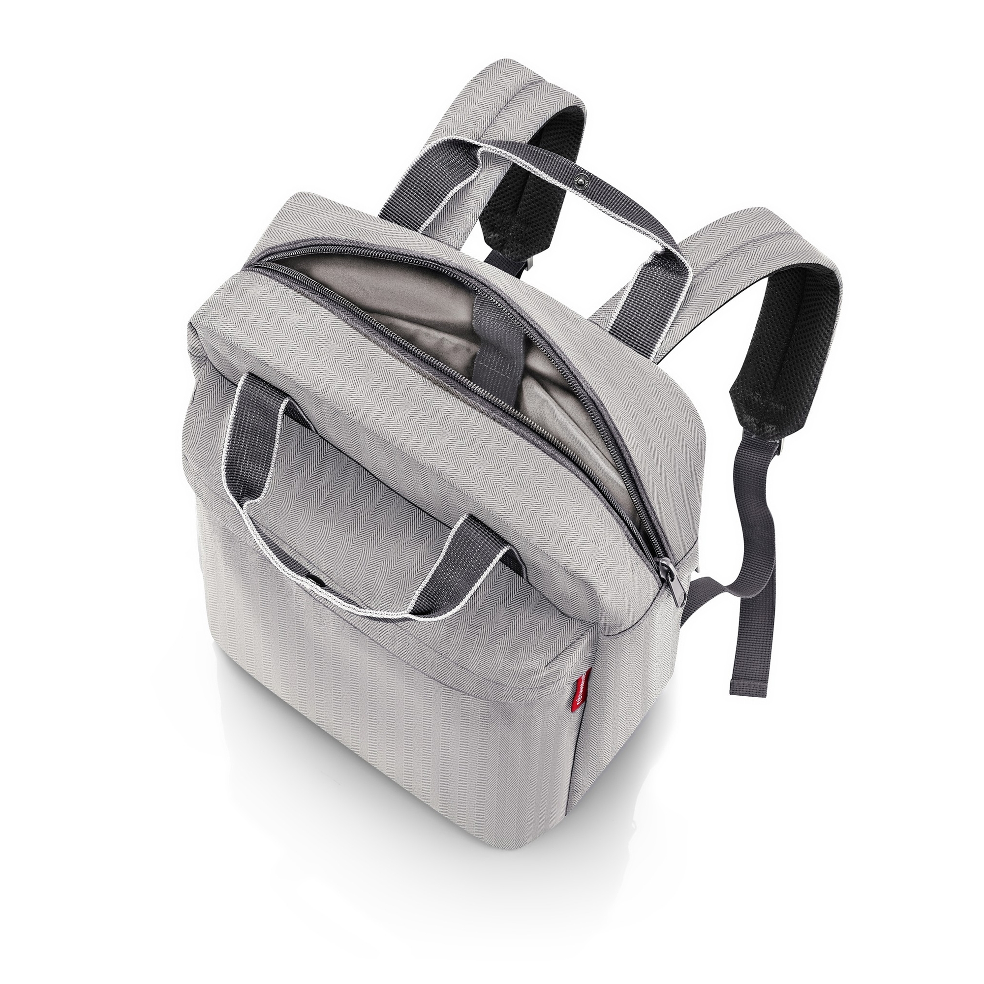reisenthel - allday backpack m - herringbone grey