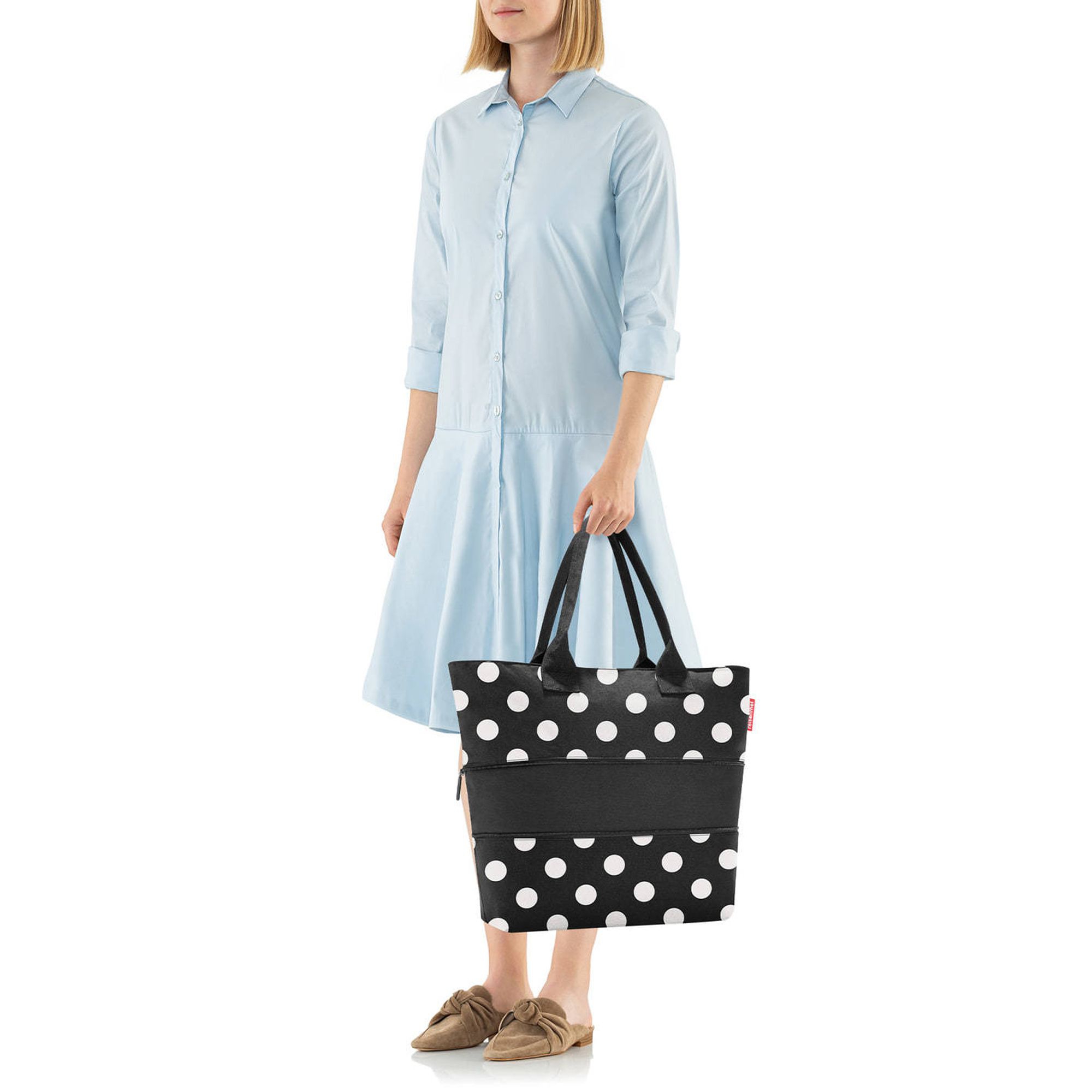 reisenthel - shopper e1 - dots white