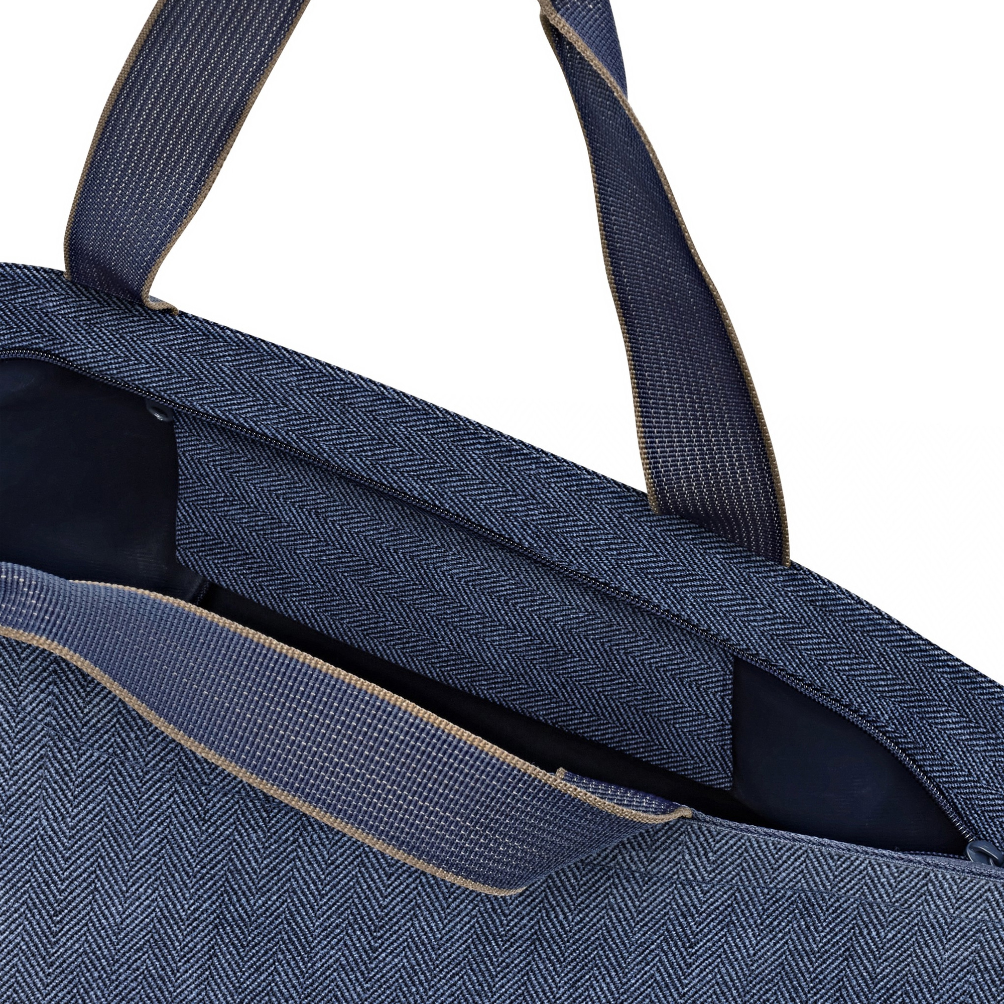 reisenthel - shopper M - herringbone dark blue