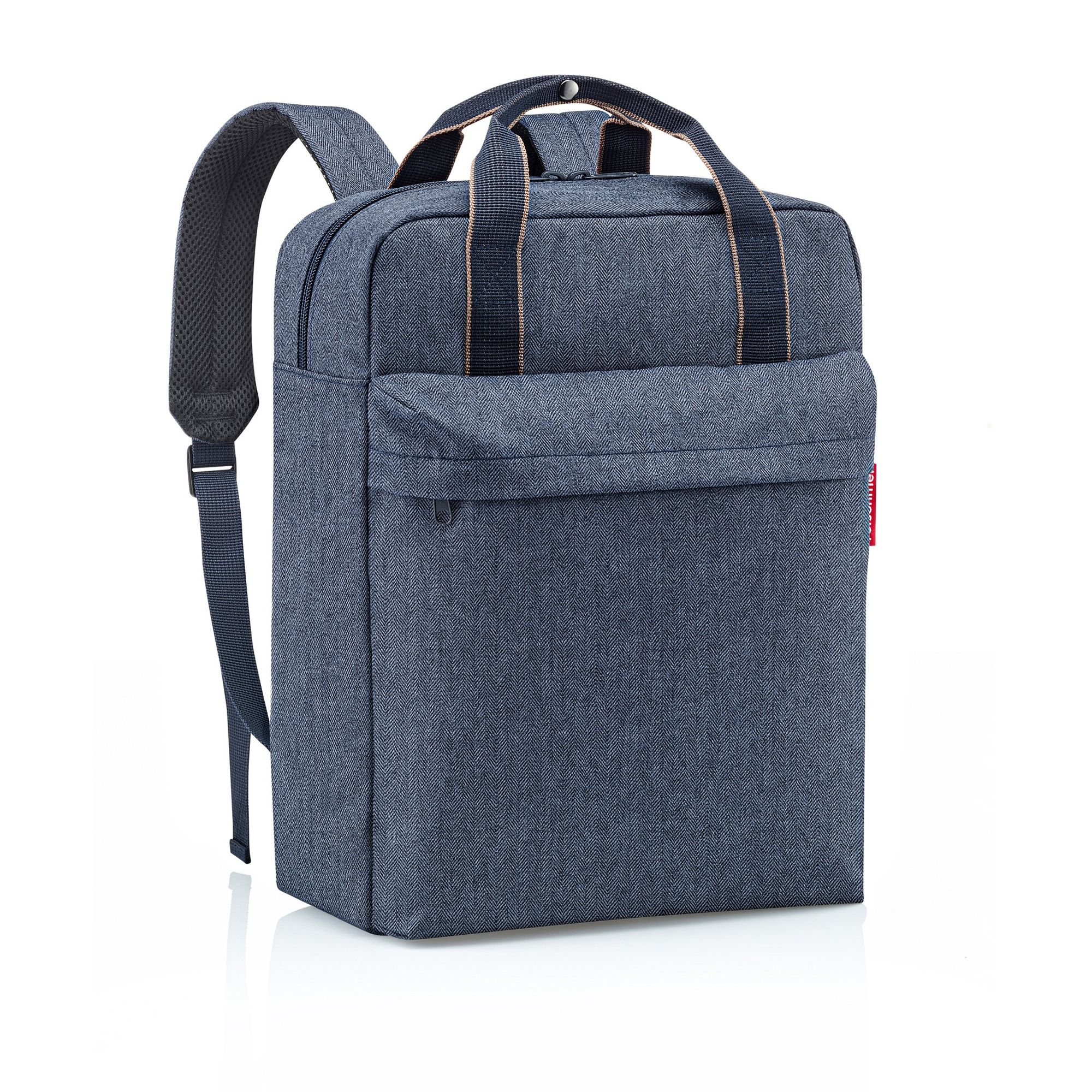 reisenthel - allday backpack m - herringbone dark blue