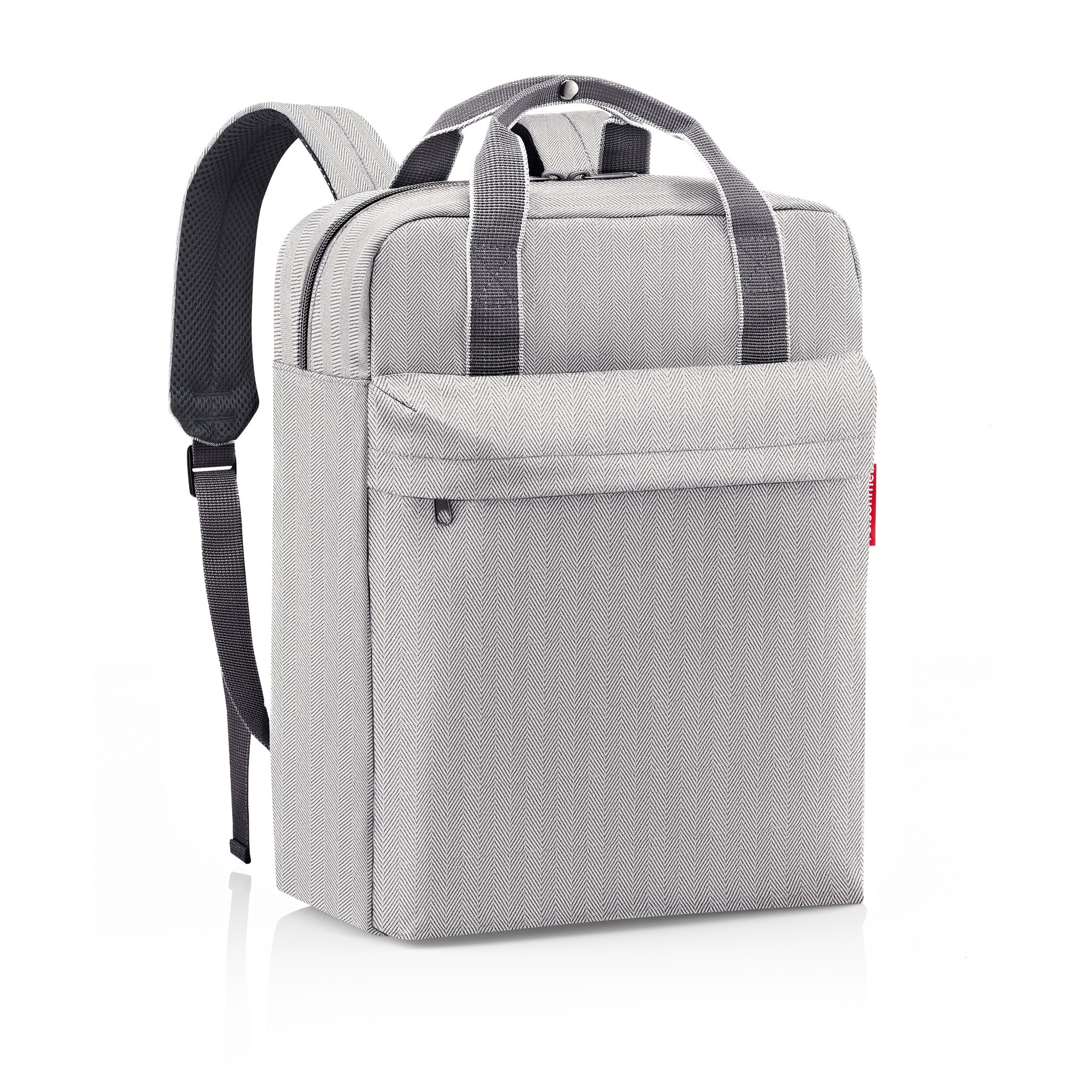 reisenthel - allday backpack m - herringbone grey