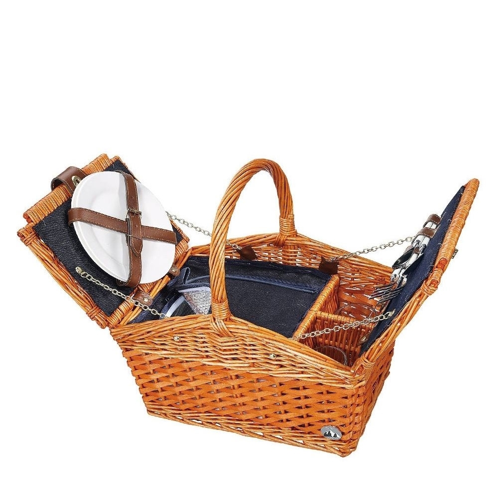 cilio - Picnic basket SALERNO red brown