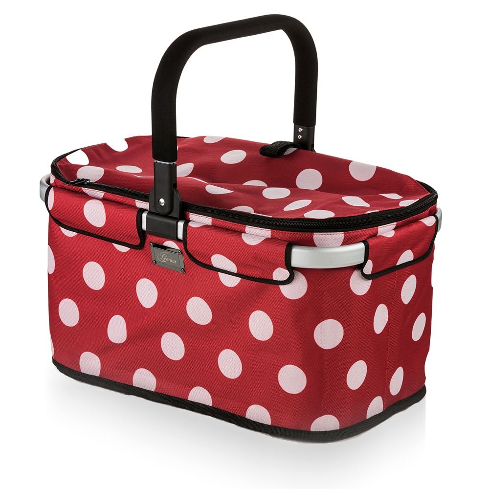 Genius - Shopping Basket Falko - red dots